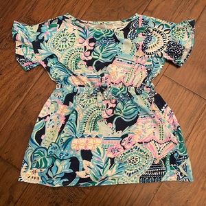 Lilly Pulitzer flutter sleeve dress. Size 2-3 girls